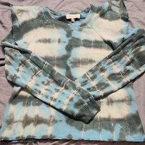 Something Navy Sky and Cloud Tie-Dye Sweatshirt